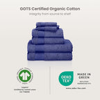BIOWEAVES 100% Organic Cotton Bath Sheet Set of 2 | Soft Oversized Bath Towels - Image 8