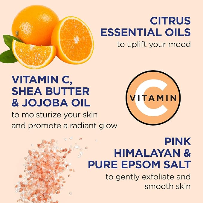 Dr Teal's Pink Himalayan Salt Body Scrub, Glow & Radiance - Image 2