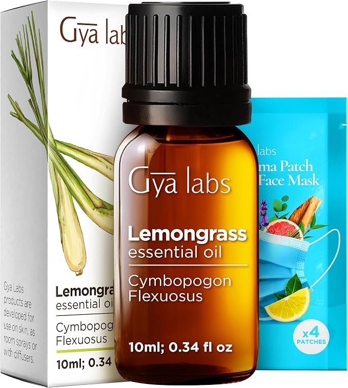 100% Pure Lemongrass Essential Oil by GyaLabs