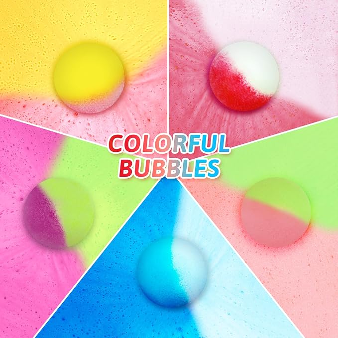 Bath Bombs for Kids with Surprise Inside, 15-Piece Surprise Bath Bombs for Kids - Image 4