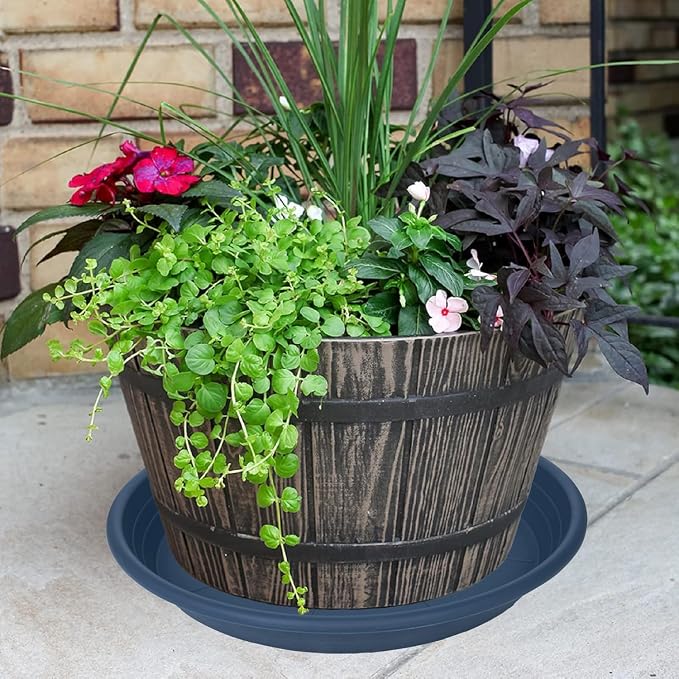 2 Pack of 22 inch Plant Saucer, Large Plant Tray, Heavy Sturdy Plant Drainage - Image 3
