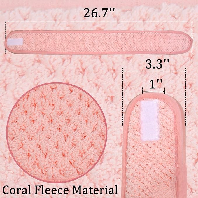 Huachi Skincare Headbands for Women Girls: Spa Headband for Washing Face Towel - Image 3