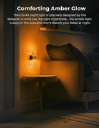 L LOHAS LED Night Lights Plug into wall, Amber Night Light - Image 4