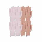 4 Pairs Exfoliating Gloves, 100% Nylon, Dual Texture Body Scrub by The+Beauty+Project