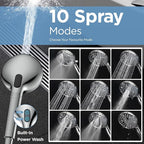 MakeFit Dual Filtered Shower Heads Combo, High Pressure Rain Shower Head - Image 7