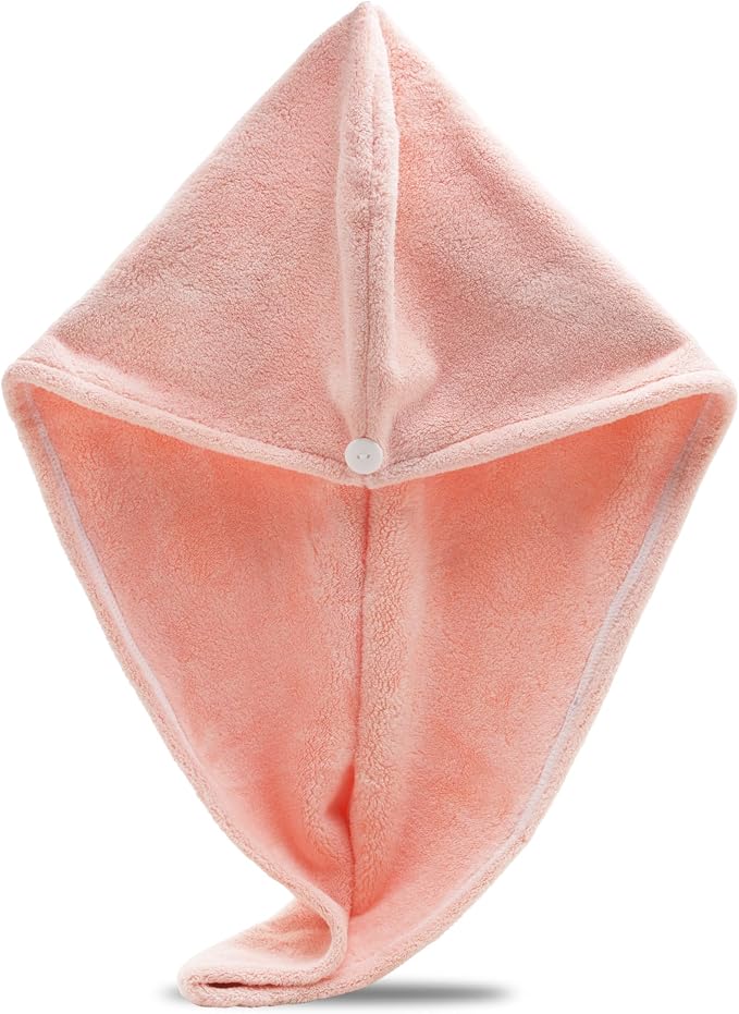 Microfiber Hair Towel Wrap, Hair Turban Towel Super Absorbent Twist Turban Dry by Unknown