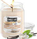 Candle-lite Fall Scented Candles, Creamy Vanilla Swirl, 18 oz Jar, Proudly by Candle-liteCompany