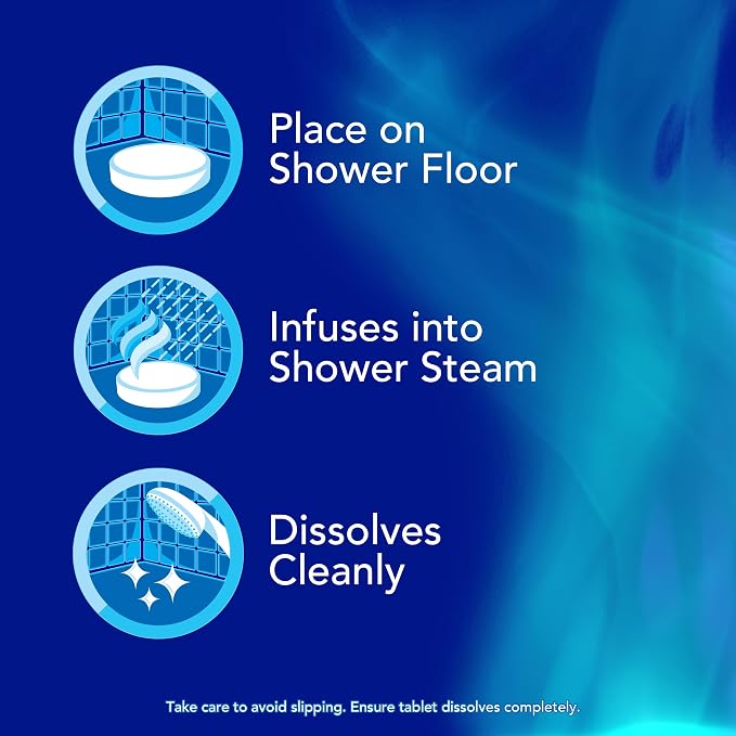 Vicks VapoShower Max Tablets, Non-Medicated Eucalyptus Shower Steamer Tablets - Image 7