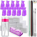 FANDAMEI Nail Polish Gel Remover Tools Kit, 100ml Nail Polish Remover Bottle by FANDAMEI