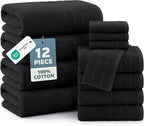 CASA PLATINO 100% Cotton Towel Set by CasaPlatino