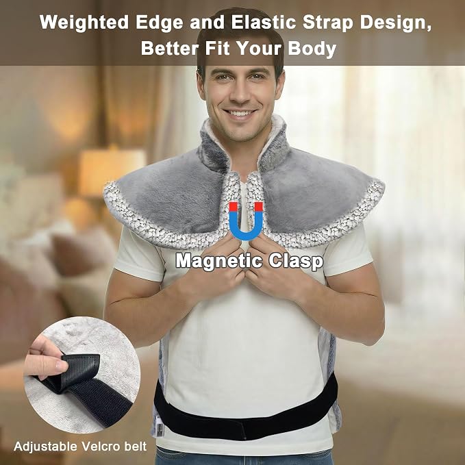 Extra Large Heating Pad for Neck, Back Pain Relief, 3 Heat Settings, 11 ft Long - Image 5