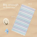 Premium Turkish Beach Towel – 100% Cotton, Quick Dry, Sand Free, Oversized - Image 3