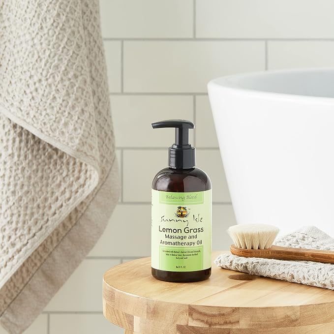 Sunny Isle Lemongrass Massage and Aromatherapy Oil - Image 4