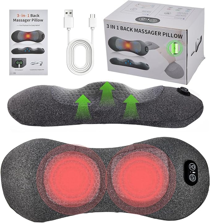 3-in-1 Rechargeable Smooth Triple Fusion Back Massager by Unknown
