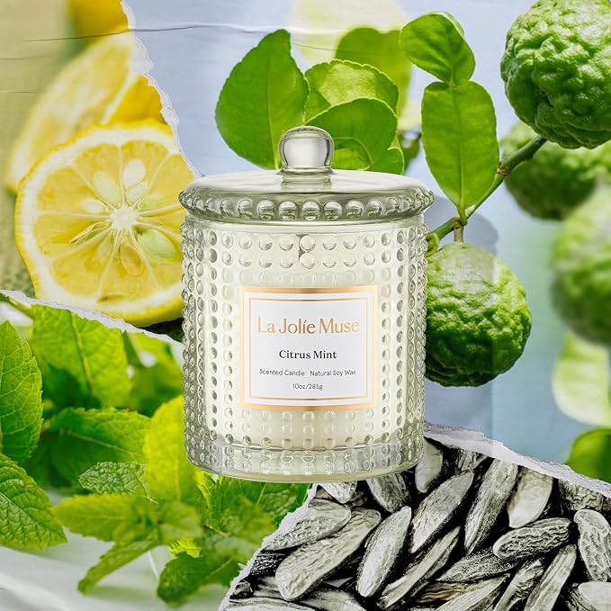 LA JOLIE MUSE Citrus Mint Candle, Candles - Image 2