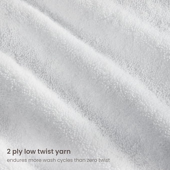 BIOWEAVES 100% Organic Cotton 700 GSM Plush Bath Towels 30" x 58" GOTS Certified - Image 4