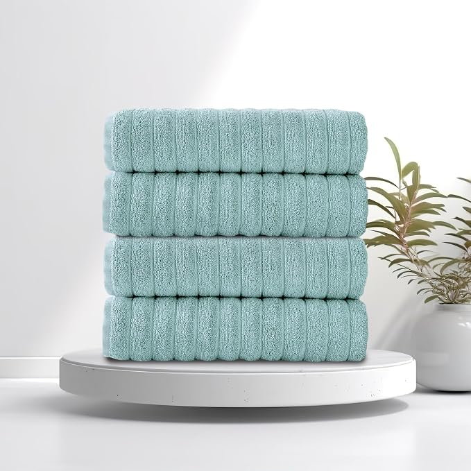 Classic Turkish Towels CTT Premium 4 Pack Bath Towels Set, Made - Image 6