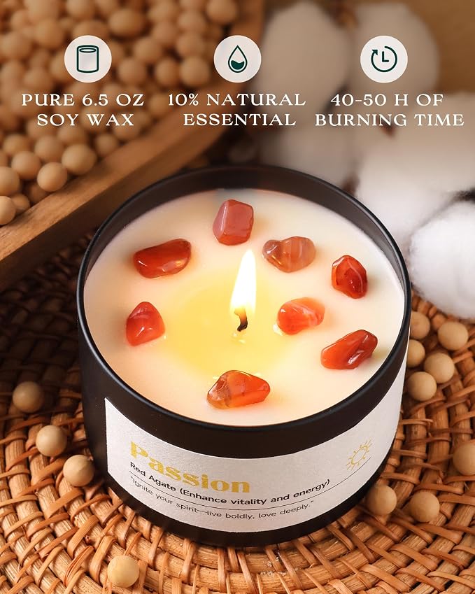AOOVOO Crystal Energy Candles Set - Image 3
