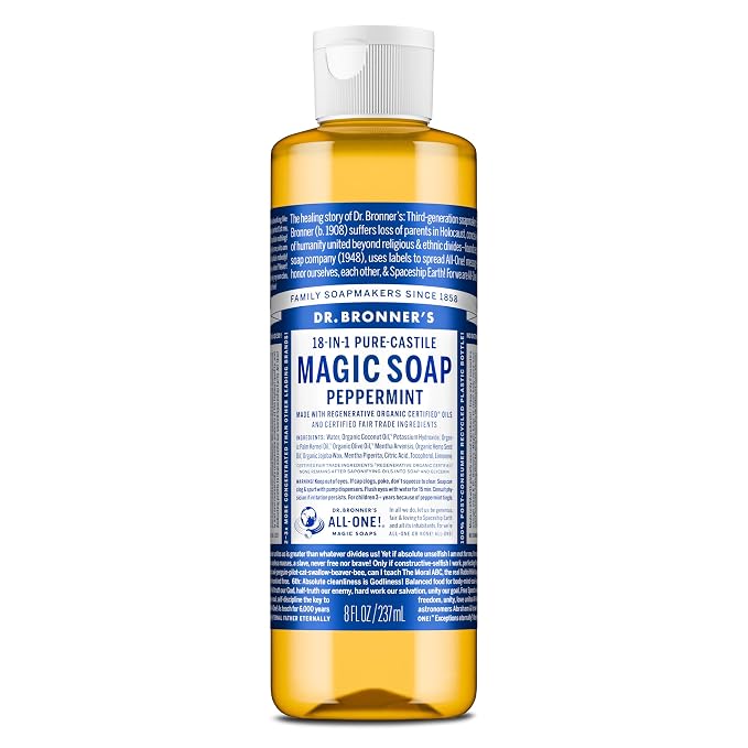 Dr. Bronner's Pure-Castile Magic Liquid Soap- Made by DrBronners