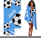 Personalized Beach Towel With Name, Custom Beach Towel with Text, Customized - Image 2