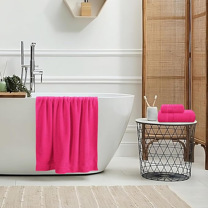 Belizzi Home Ultra Soft 3 Pack Cotton Towel Set, Contains a Bath Towel 28x55 - Image 4