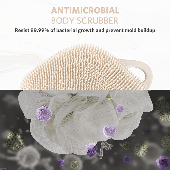 Sndyi Silicone Body Scrubber, Gentle Exfoliating Body Scrubber - Image 3