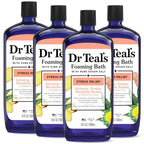 Dr Teal's Foaming Bath with Pure Epsom Salt, Stress Relief with Ginseng & Ginger by DrTeals