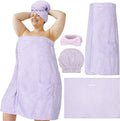 Tigeen Plus Size Towel Wrap for Women Spa Robe Set by Tigeen