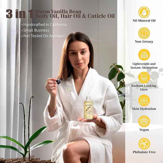 Warm Vanilla Bean Body Oil - Image 5
