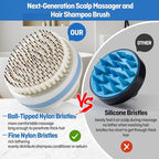 Scalp Massager with Double-Layer Bristles, Anti-Slip Rich-Lathering Hair - Image 3
