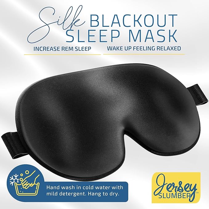 Jersey Slumber 100% Silk Sleep Mask - Image 2