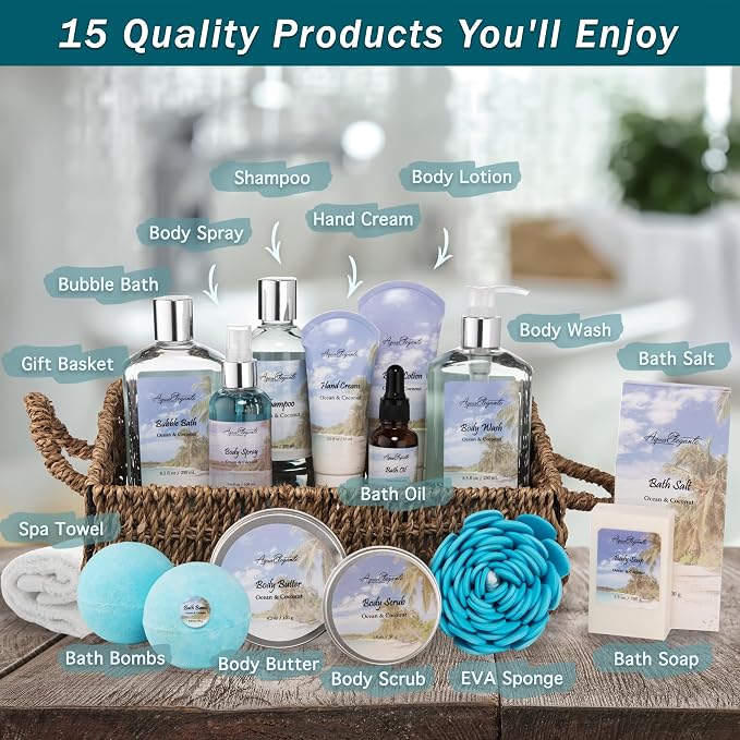 Aqua Elegante Bath Spa Gift Set - Image 2