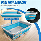 Pool Foot Bath Tray for Swimming Pool, Non- Slip Collapsible Foot Bath for Pool - Image 2