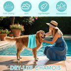SmoothNovelty 2 Pack Swim Chamois Towel Water Absorbent Quick Dry Towel Shammy - Image 4
