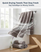 LANE LINEN 100% Cotton Bath Towels Set of 4 - Image 7