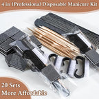 20 Sets Disposable Manicure Kit Basics 4 Piece Nail Kit - Image 5