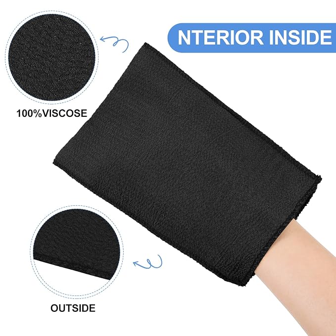 Tatuo 12 Pieces Korean Exfoliating Mitt Glove Italy Towel Body Skin Scrubber - Image 3