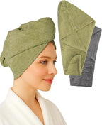 Textila 100% Cotton Hair Wrap Towels by Textila+Stores