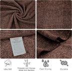 SEISSO Bath Towels, Extra Absorbent & Quick Drying Lightweight Fiber Towels - Image 3