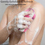 2 PC Silicone Body Scrubber, 2 in 1 Exfoliating Shower Bath Scrubber, Soft - Image 3