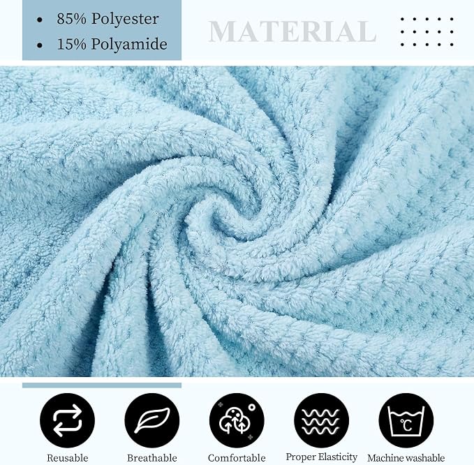 Tigeen Plus Size Towel Wrap for Women Spa Robe Set - Image 3
