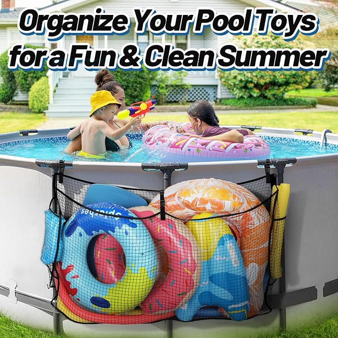 Large Pool Float Toy Storage Net - Image 6