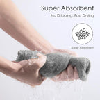 TENSTARS 5 Pack Thicken Microfiber Hair Towel Wrap - Image 4