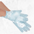 4 Pairs Exfoliating Gloves, 100% Nylon, Dual Texture Body Scrub - Image 4