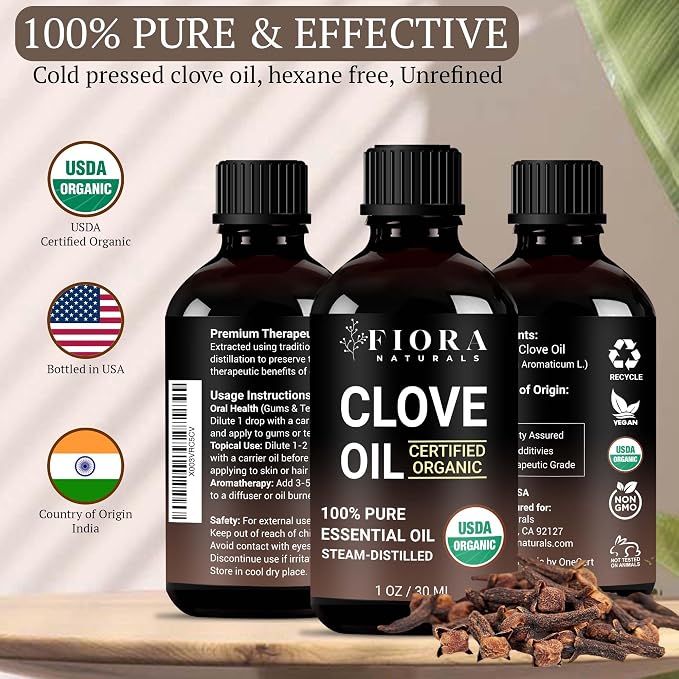 Organic Clove Essential Oil – 100% Pure, USDA Certified Clove Bud Oil - Image 8