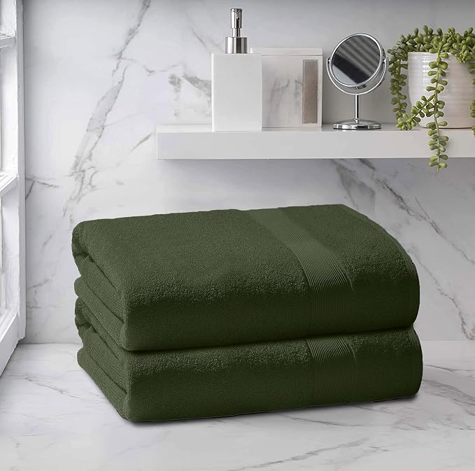 Belizzi Home Premium Cotton Oversized 2 Pack Bath Sheet 35x70-100% Pure Cotton - Image 3