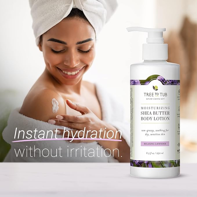 Tree To Tub Lavender Shea Butter Body Lotion - Image 2