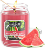 Candle-lite Scented Candles, Juicy Watermelon Slice, 18 oz Jar, Proudly Poured by Candle-liteCompany
