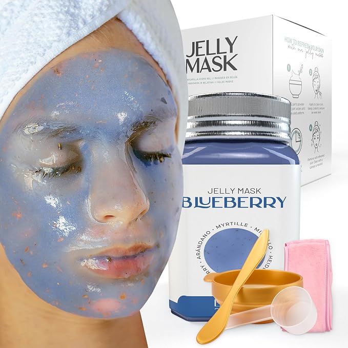 BRÜUN Jelly Mask Jar Blueberry Burst Peel-Off Face Care Rubber Mask by BR%C3%9CUNBeauty