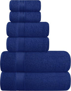 Elvana Home Ultra Soft 6 Pack Cotton Towel Set, Contains 2 Bath Towels 28x55 by Unknown